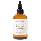 Bask & Lather Scalp Stimulator Hair Growth Oil, Cold Pressed Mint and Rosemary Blend with Grapeseed for Hair Growth, Organic Natural Leave in, All Hair Types, 4 Fl Oz