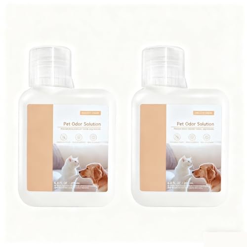 2 unidades de solución limpiadora de olores de mascotas AWH15-200M de 200 ml, compatible con todas las series de robots aspiradores Xiaomi. Accesorios for kit de limpieza del hogar.