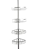 【Hochwertige Teleskop Duschregall 】: Dieses Duschablage wird für Badezimmer, Toilette, Küche und Wohnzimmer benutzt. Ideal zum Halten von Shampoo, Seife, Handtücher, Geschirr, Küchenbedarf auch Innenpflanzen. Machen Sie Ihr Haus gut organisiert.