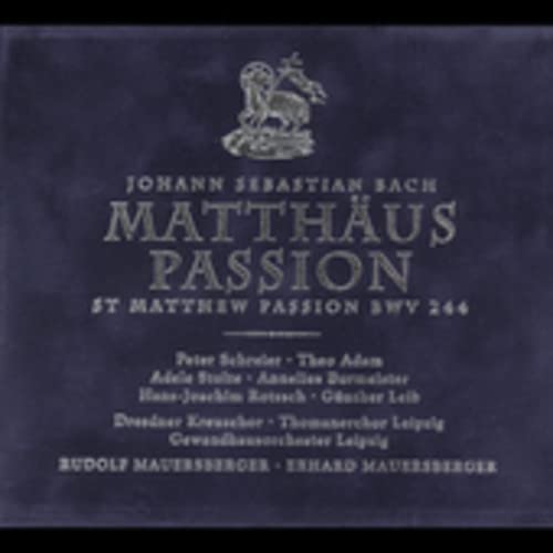 Price comparison product image Js Bach: St Matthew Passion