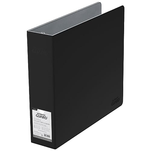 Image of Ultimate Guard Collector's Album QuadRow | Trading Card Collection Binder with Black Xenoskin Cover & Reinforced 3 Heavy Duty D-Ring | Perfect for TCG Sleeves | Holder Album