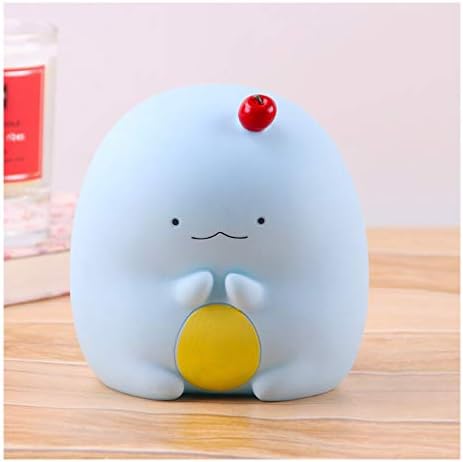 Piggy Bank Children's Gift Vinyl Piggy Bank Creative Piggy Bank Blue Coin Cans Cute Desktop Decoration Money Banks for Kids