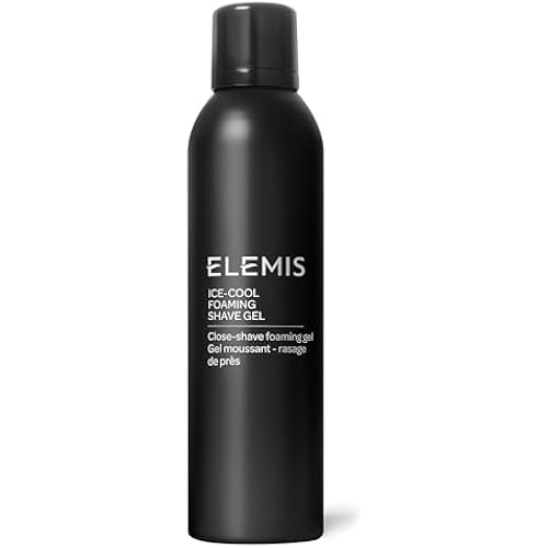 ELEMIS Ice Cool Foaming Shave Gel for Men, Menthol Relief, 198ml