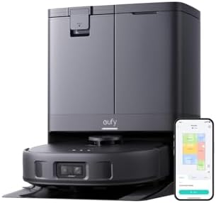 （01:30時点） Anker Eufy (ユーフィ) X10 Pro Omni (ロボット掃除機) 【加圧式デュアル回転モップ搭載/自動ゴミ収集ステーション/モップの自動洗浄・乾燥機能付き/毛絡み除去システム/モップリフト/水拭き両用/AIマッピング 掃除経路確認/AIカメラ搭載 障害物回避/アプリ操作/落下・衝突防止】ブラック