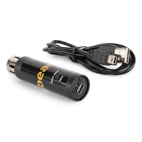BeamZ Sushi-Z1 Interface DMX avec logiciels - Contrôleur d'éclairage DMX-USB, 128 Canaux, Idéal pour Contrôler Vos Jeux de Lumière en DMX Depuis Un...