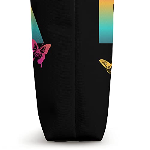 Ella Beautiful Name Tote Bag con mariposas miniatura 3