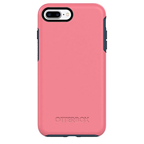 OTTERBOX Symmetry Series Case for iPhone 8 Plus & iPhone 7 Plus (ONLY) - Retail Packaging - Saltwater Taffy (Pipeline Pink/Blazer Blue)
