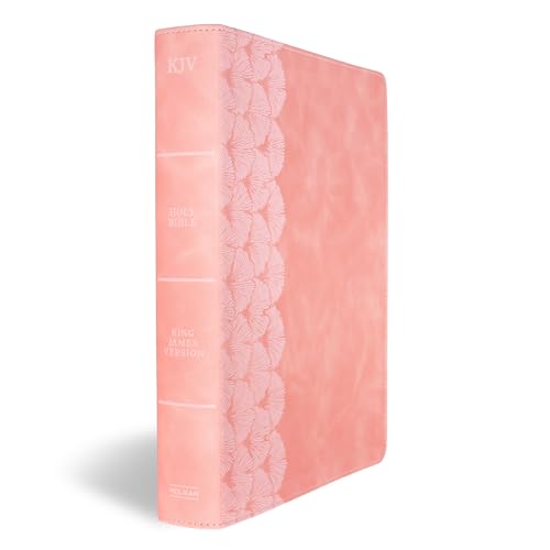 KJV Notetaking Bible, Large Print Edition, Soft Pink LeatherTouch, Red Letter, Wide Margins, Journaling Space, Single-Column, Reading Plan, Easy-to-Read Bible MCM Type - image 6