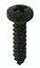 100 #4 X 1/2" Phillips Pan Head Tapping Screws Black Ox Clipsandfasteners Inc