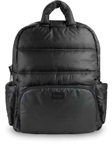 Image of 7AM Voyage Diaper Bag Backpack - Unisex Multifunctional Waterproof Travel Bag, Large Capacity Carry on Backpack with Padded Shoulder Straps, Newborn Essentials Backpack for Traveling | (Black)