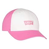 Gekreuzte Krempe Levi\'s Unisex-Kinder Logo Baseball Hat Hut, Sachet Pink, Einheitsgröße