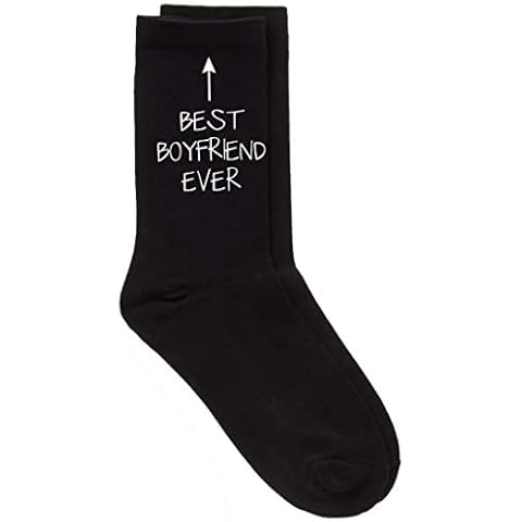 60 Second Makeover Limited Best Boyfriend Ever Black Calf Socks Birthday Socks Mens Birthday(Size: One Size) Cover
