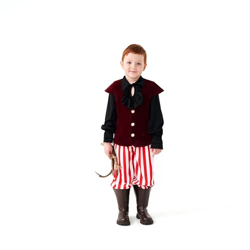 Disfraz completo de vikingo infantil talla Medium rojo miniatura 3