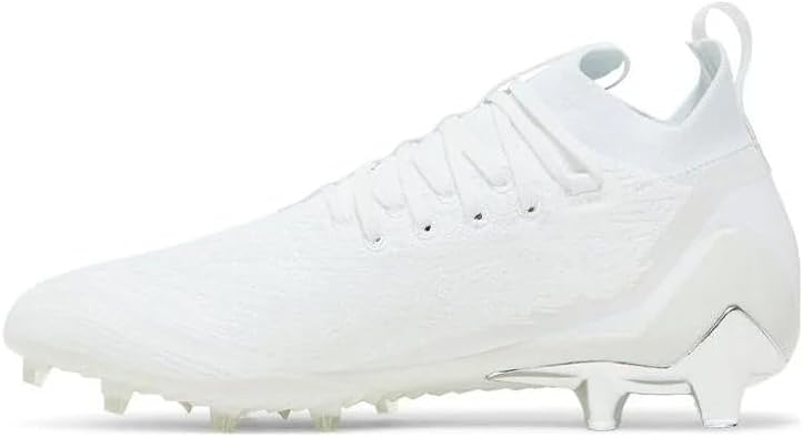 adidas Men's Adizero Primeknit Football Cleats Shoes White/Silver/Metallic, US Footwear Size System, Adult, Men, Numeric, Medium, 16