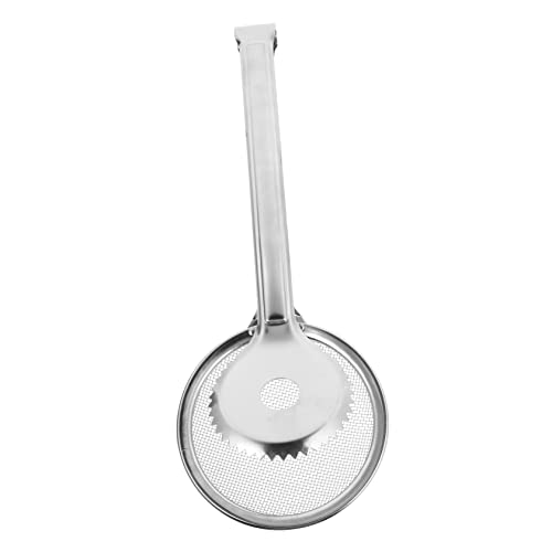 OHPHCALL Kitchen Tool Ergonomic Steak Clip Shovel with Hollow Design for Straining Oil Bbq Tongs for Cooking Grilling and Roasting Meat and Vegetables