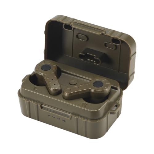 ARM NEXT Upgraded Electronic Shooting Ear Protection NRR 31dB Bluetooth 5.4 Noise Canceling & Sound Amplification (E20-Green)