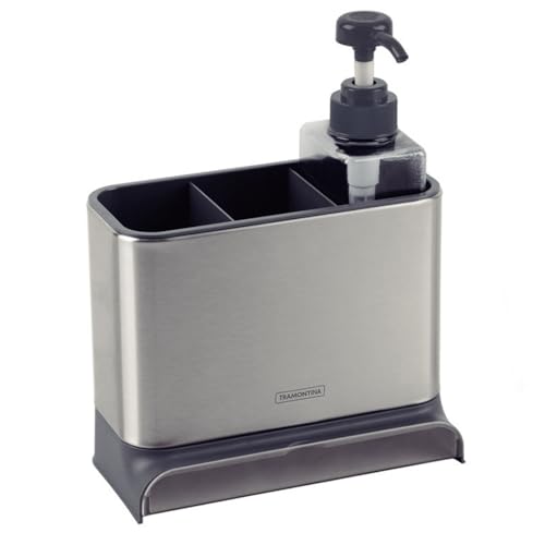 Organizador de Pia Tramontina Plurale em Plástico e Aço Inox