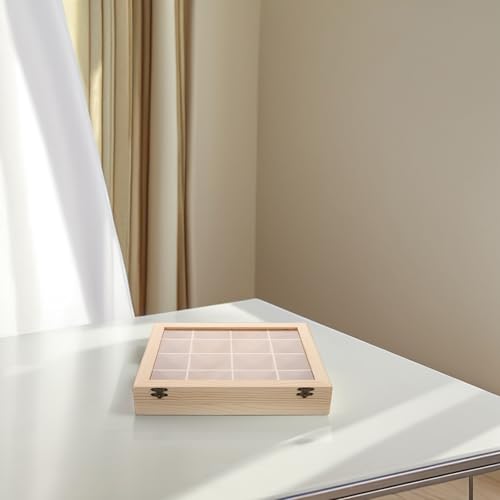 Rangement minéraux à cases pour classer des échantillons naturels