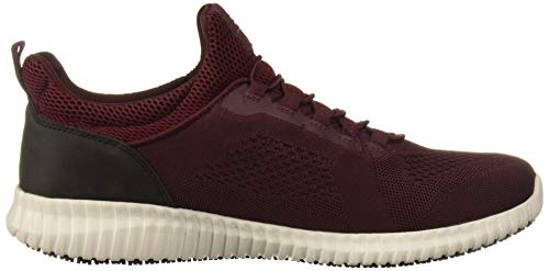 Image of Skechers Men's Cessnock Food Service Shoe - Burgundy