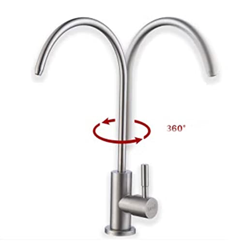 Robinet d'eau potable acier inoxydable brossé au design durable - 4