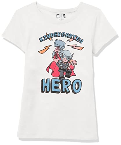 T-shirt Thor Marvel fille blanc XL vêtement enfant pour l'école maternelle