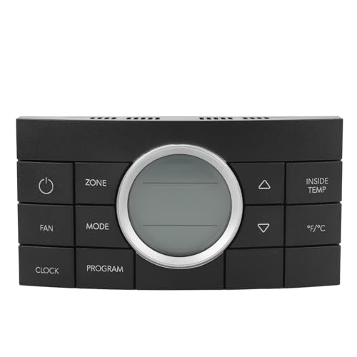 Termostato XTEVU, Centro de control de confort 3314082.000, compatible con la serie de aire acondicionado RV 579 595 600 6308 520 6218xx 457915, controlador de zona RV, termostato (Noir)