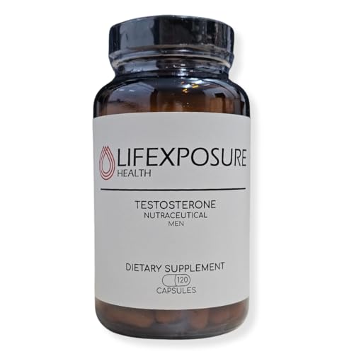 Men's Health Testosterone Support Complex (120ct) - All Natural - Tongkat Ali, Shilajit, Ashwagandha, Geranylgeraniol, & Royal Jelly