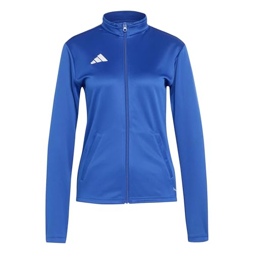 Sudadera adidas Entrada26 mujer azul para evitar el frio antes de entrenar en el gimnasio