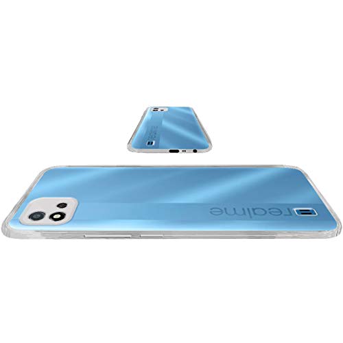 Image of Crystal Clear Back Case for Realme C20 / C20A | Raised Bumps for Camera & Screen Protection | Clear Soft Silicone Back Case Cover for Realme C20 / C20A (TPU | Transparent)