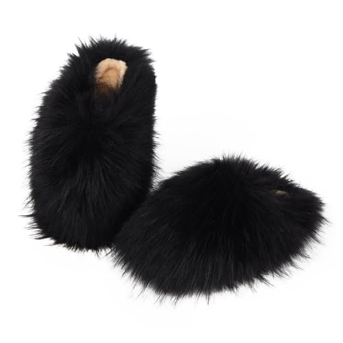 ZSGYCHCY Women's Winter Faux Fur Slides House Slippers Fluffy Sandals Furry Slide Indoor Outdoor4