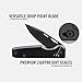 Ridge Everyday Folder Knife - Premium EDC Pocket Knife, Sandvik 14C28N Steel Drop Point Blade with Black DLC Finish, Ceramic Bearings, Deep Carry Clip & Multipurpose Design (Royal Black)