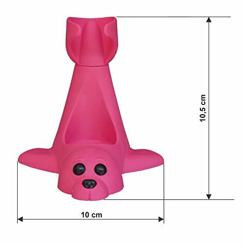 Portaspazzolini - rosa - gomma Portaspazzolino per...