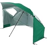 CokBlu窓付きポータブル屋外テント傘 通気性と防風性を備え ビーチでの釣りやビーチ使用に最適