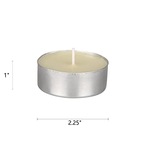 Mega Candles 12 Pcs Unscented Ivory Oversize Tea Lights Candle, Pressed Wax Candles 12 Hour Burn Time, Home Décor, Wedding Receptions, Baby Showers, Birthdays, Celebrations, Party Favors & More #TOP1