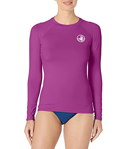 Image of Body Glove Women's Smoothies Sleek Solid Long Sleeve Rashguard with UPF 50+