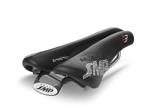 Selle SMP Unisex's SMP T3 Saddle, Black, One Size