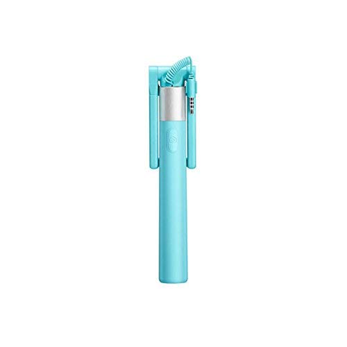 Selfie Stick, Linker One-piece U-Shape Battery Free Selfie Stick Extendable Cable Control (No Bluetooth No Battery) Self-portrait Monopod Pole with Mount Holder for Apple iPhone 6/6 Plus/5/4, iPod, Samsung Galaxy and Most Other Smartphones(Blue)