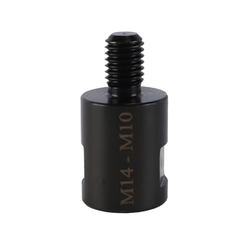 Laroal 2 Stück M10 Außengewinde Auf M14 Innengewinde Adapter Konverter Für Diamantbohrkronen Polierpads Rad Schwarz