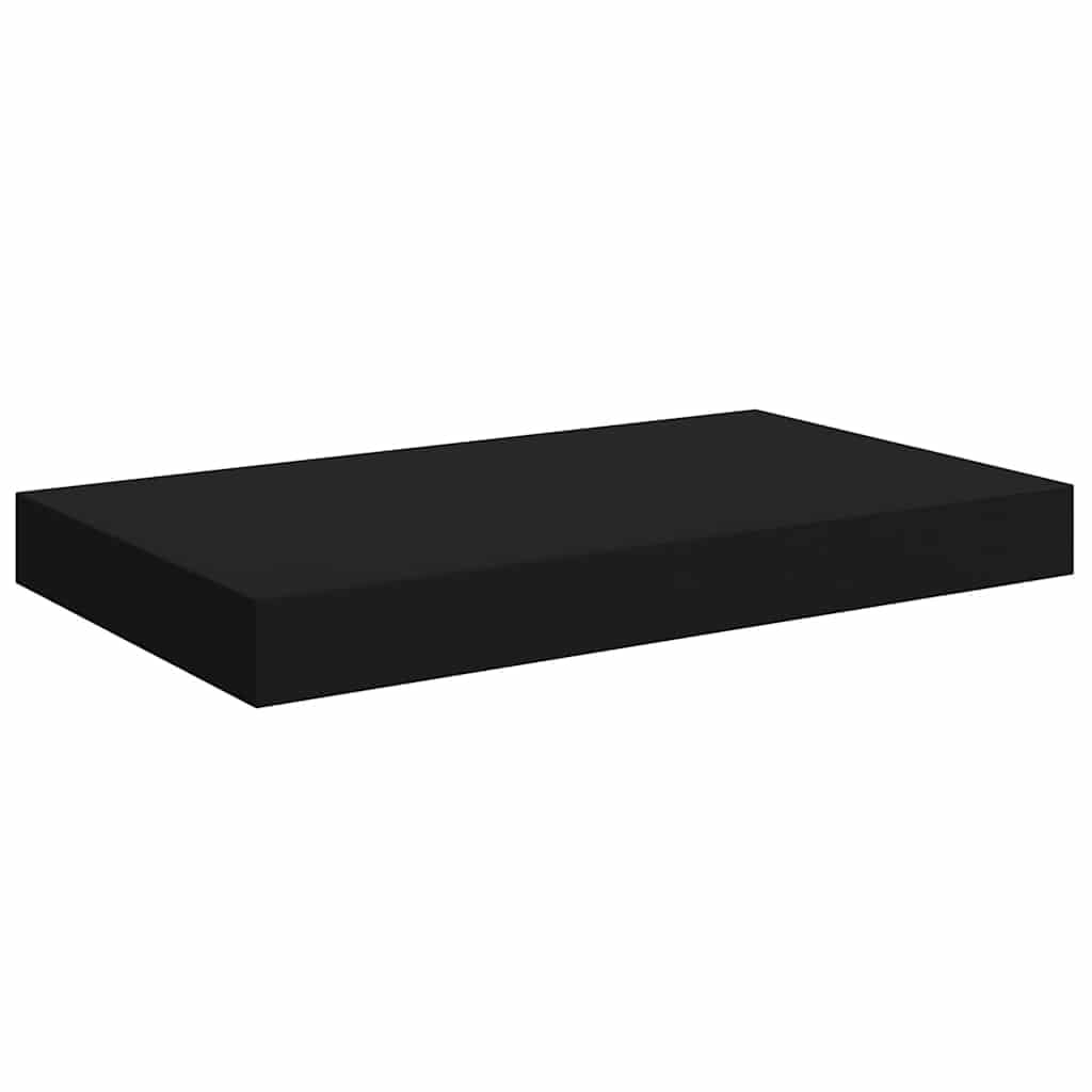 vidaXL Floating Wall Shelf Black 40x23.5x3.8 cm MDF — image 1