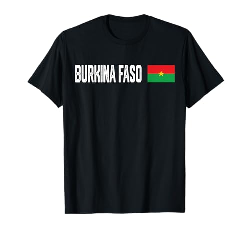 Burkina Faso Bandera Nacional Retro Envejecida patriótica Camiseta
