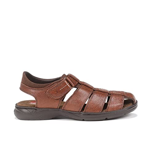 Fluchos Dozer Sandalias con Punta Cerrada, Hombre, Marrón (Libano Libano), 43...
