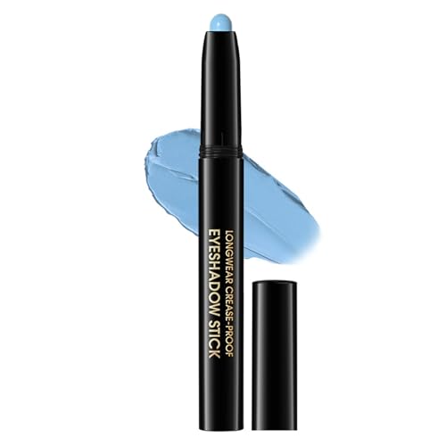 Lidschatten Stift Blau, Matt Blue Eyeshadow Stick, Wasserfest & Langanhaltend Lidschattenstift...