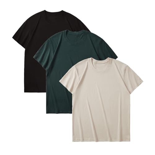 T-shirt vert homme XL en coton ultra doux classique
