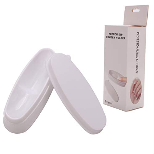 Dipping Powder Nails Set French Nails Dip Tray Dipping Powder Glitzerpuder Recycling Container, Französisches… – Bild 8