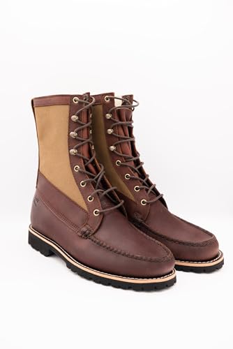 Field & Stream x Gokey The Legend 8" Dry Wax Canvas and Leather Upland Boot2