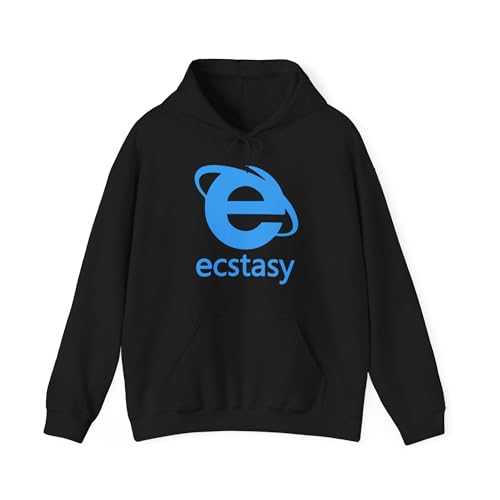 Ecstacy Pullover Hoodies Black and Blue