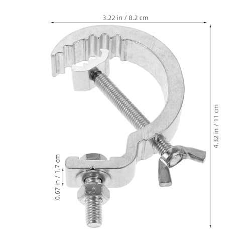 Pinces de fixation blanches 17 mm pour pont de lumière de scène - 2