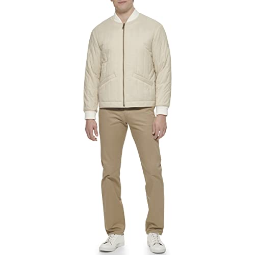 Image of DOCKERS Men's Channel Quilted Open Bottom Bomber Jacket