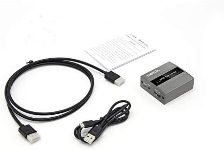 EASYCEL HDMI ARC Audio Converter Adapter Extractor, Supports Audio Volume Control, HDMI ARC Audio Input to Analog Stereo L/ R and 3.5mm Jack Output for TV's Audio to Soundbar, Speaker and Amplifier