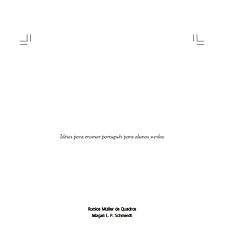 Capa de Idéias para ensinar português para alunos surdos: Idéias para ensinar português para alunos surdos